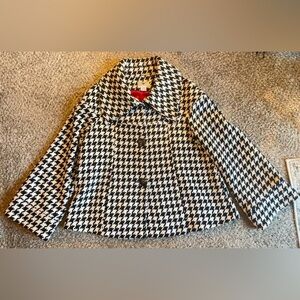 Women’s Worthington wool Houndstooth peacoat